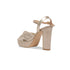 Audry Knotted Metallic Heels